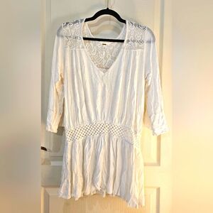 Free People Lace Tunic/Dress, size M, NWOT